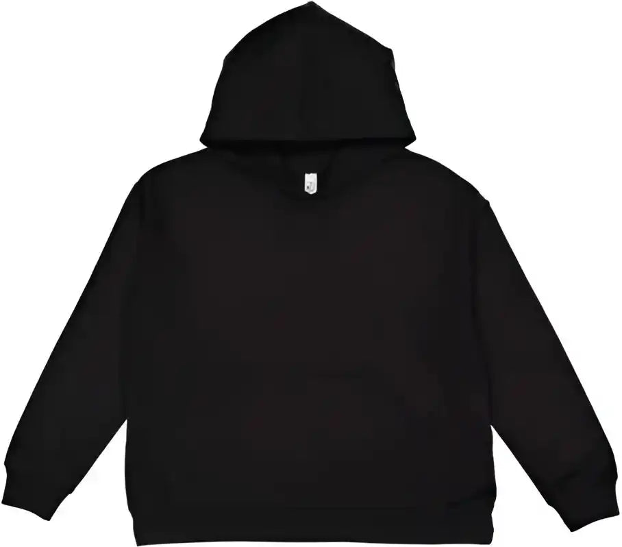Lat 2296 Youth Pullover Hooded Sweatshirt Black