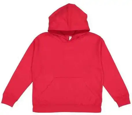 Lat 2296 Youth Pullover Hooded Sweatshirt Red