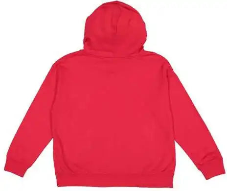 Lat 2296 Youth Pullover Hooded Sweatshirt Red