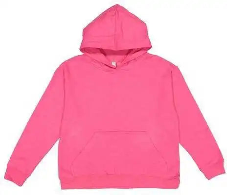 Lat 2296 Youth Pullover Hooded Sweatshirt - Vintage Hot Pink