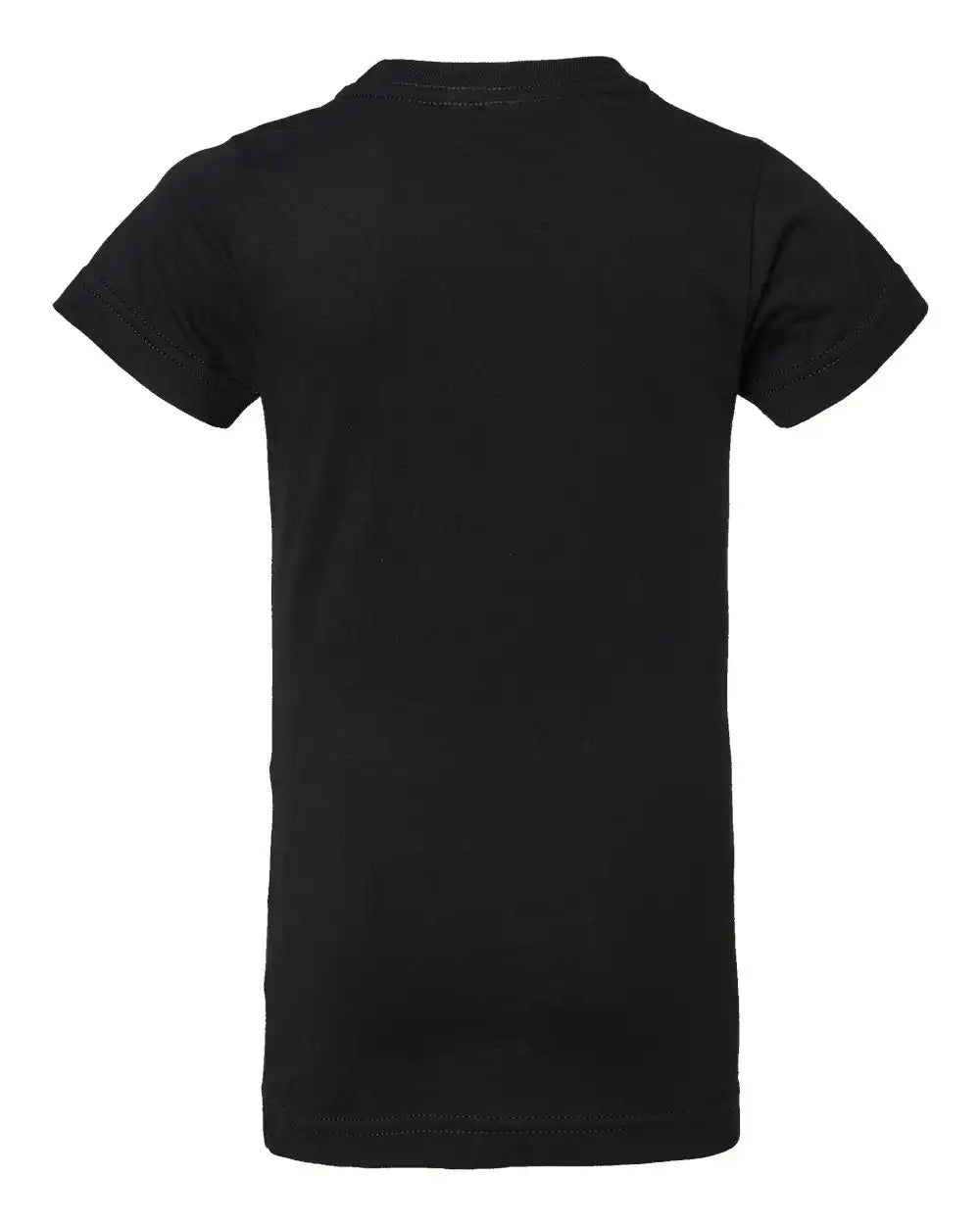 Lat 2616 Girls’ Fine Jersey Tee - Black - Xs