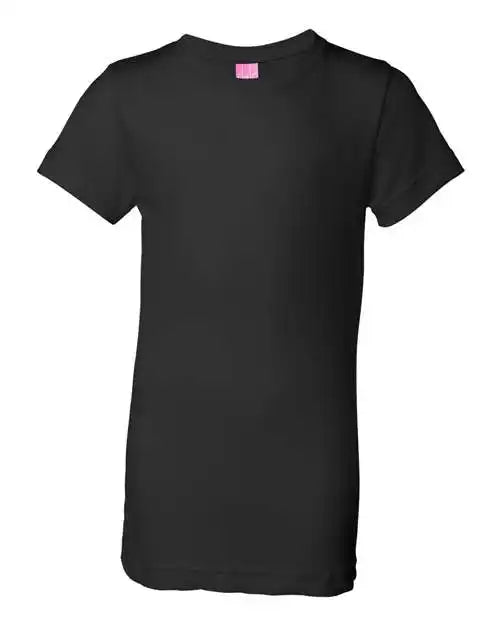 Lat 2616 Girls’ Fine Jersey Tee Black