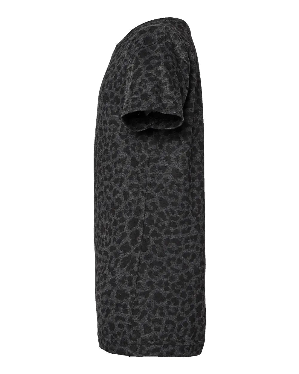 Lat 2616 Girls’ Fine Jersey Tee - Black Leopard