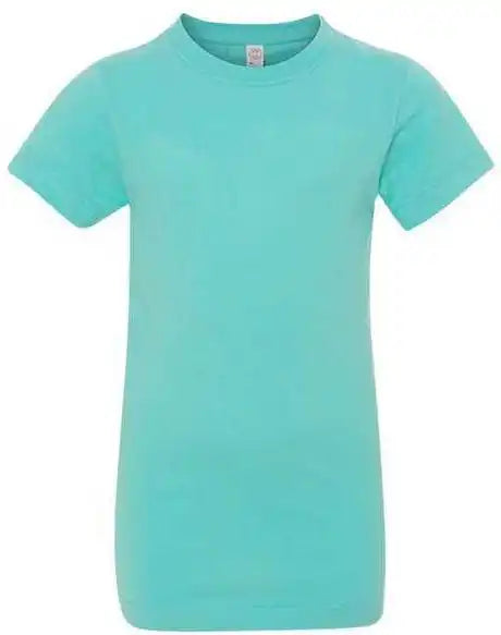 Lat 2616 Girls’ Fine Jersey Tee - Caribbean