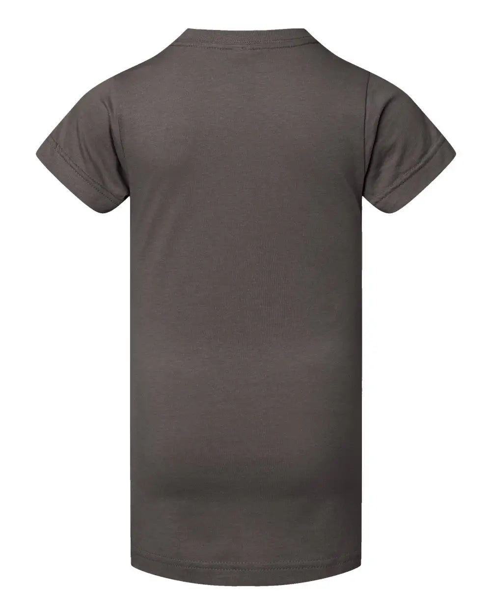 Lat 2616 Girls’ Fine Jersey Tee - Charcoal - Dark Gray / Xs