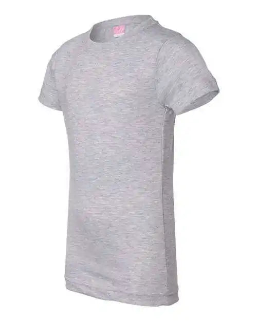 Lat 2616 Girls’ Fine Jersey Tee Heather