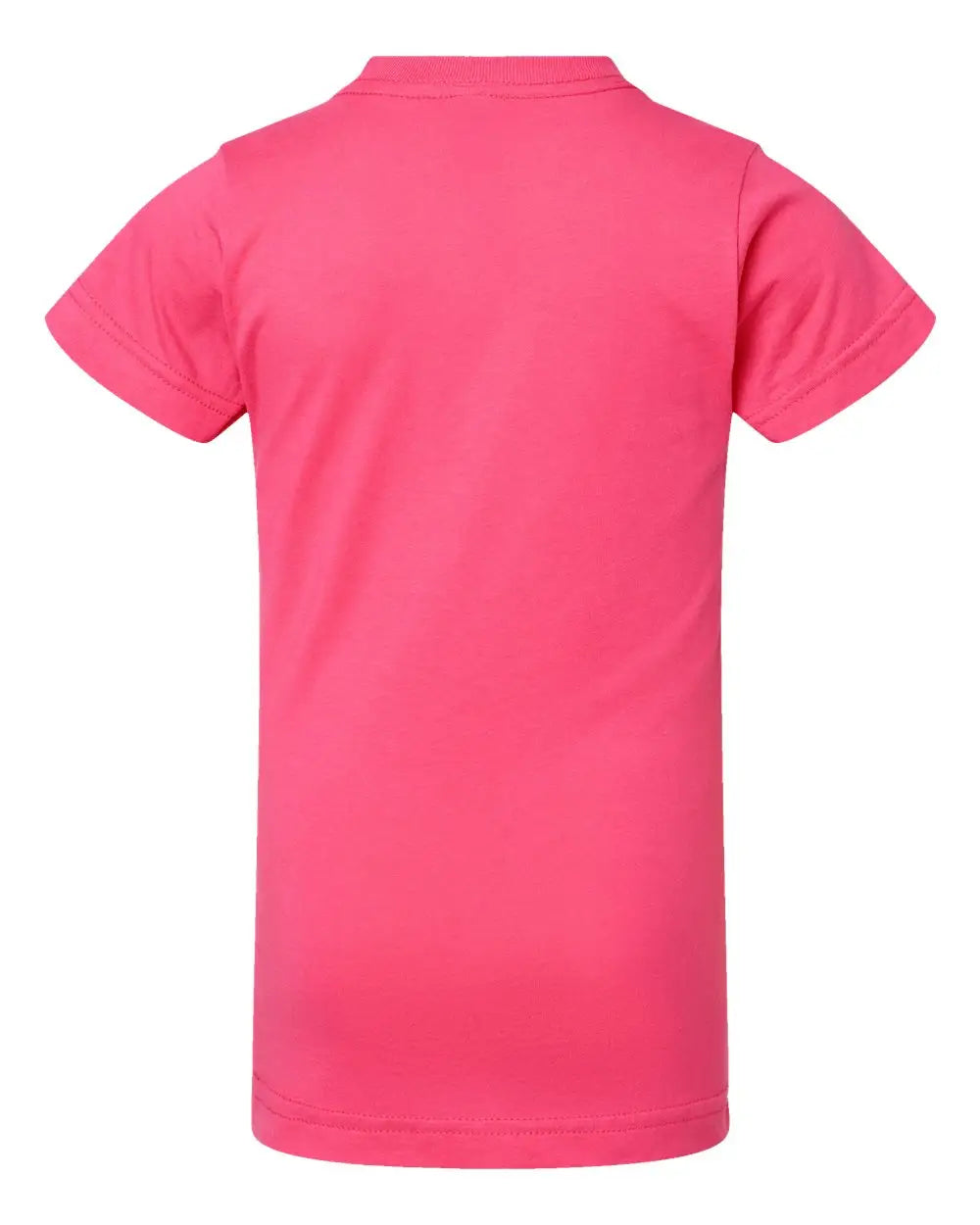 Lat 2616 Girls’ Fine Jersey Tee - Hot Pink - Xs