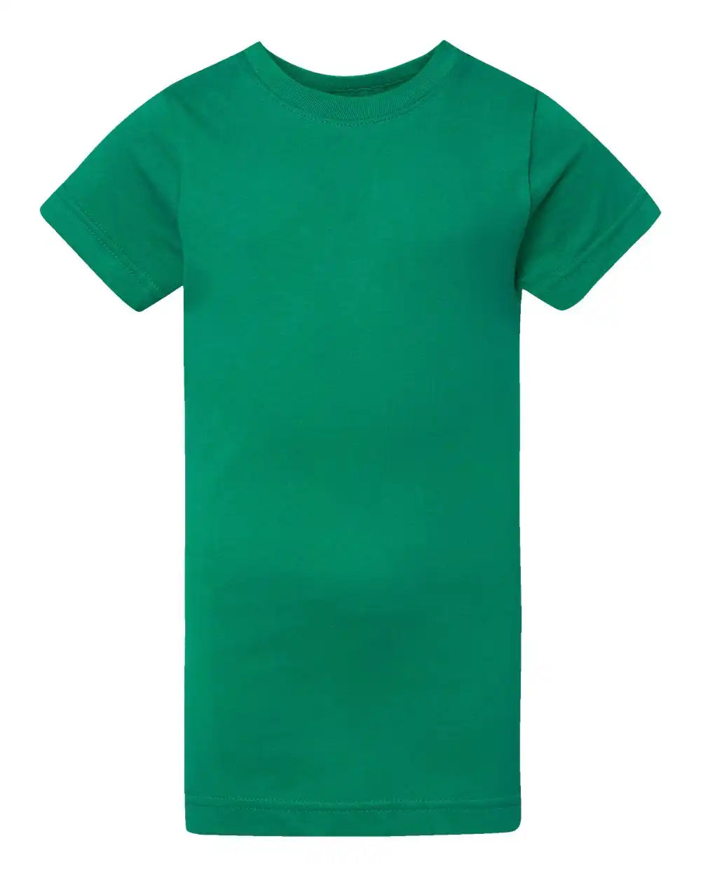 Lat 2616 Girls’ Fine Jersey Tee - Kelly - Xs