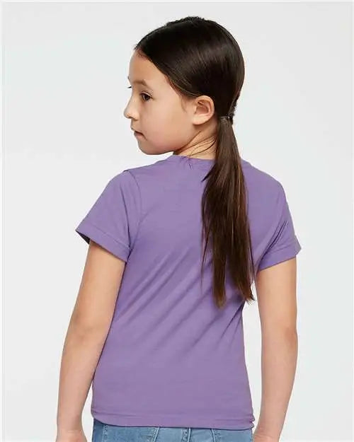 Lat 2616 Girls’ Fine Jersey Tee - Lavender