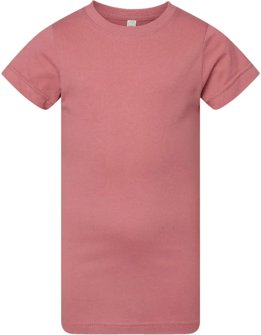 Lat 2616 Girls’ Fine Jersey Tee - Mauvelous - Cardinal / Xs