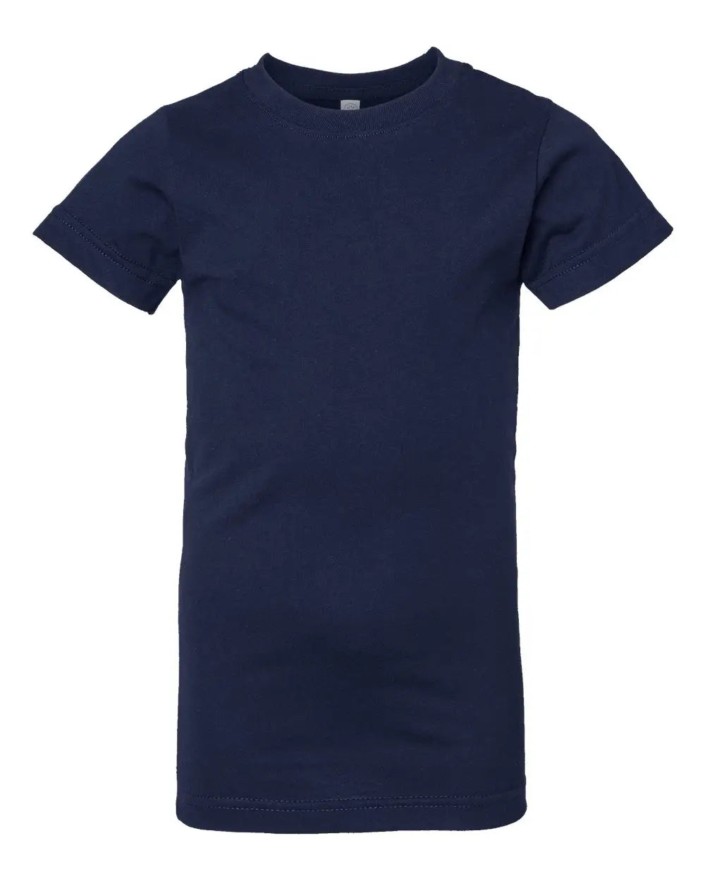 Lat 2616 Girls’ Fine Jersey Tee - Navy - Xs