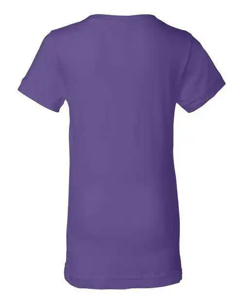 Lat 2616 Girls’ Fine Jersey Tee - Purple