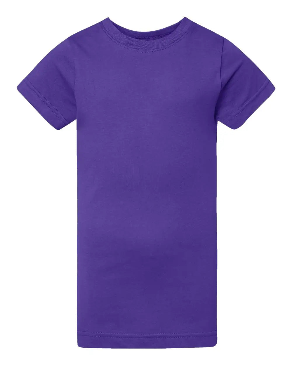 Lat 2616 Girls’ Fine Jersey Tee - Purple - Xs
