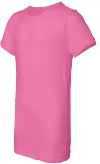 Lat 2616 Girls’ Fine Jersey Tee - Raspberry