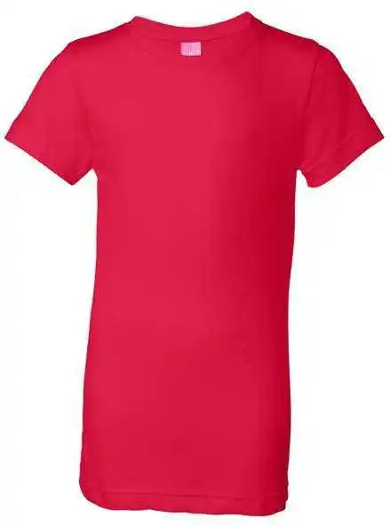Lat 2616 Girls’ Fine Jersey Tee Red