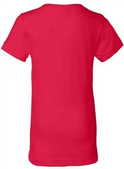 Lat 2616 Girls’ Fine Jersey Tee Red