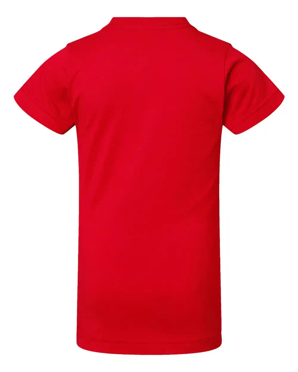 Lat 2616 Girls’ Fine Jersey Tee - Red - Xs