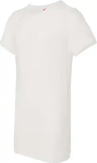 Lat 2616 Girls’ Fine Jersey Tee - White