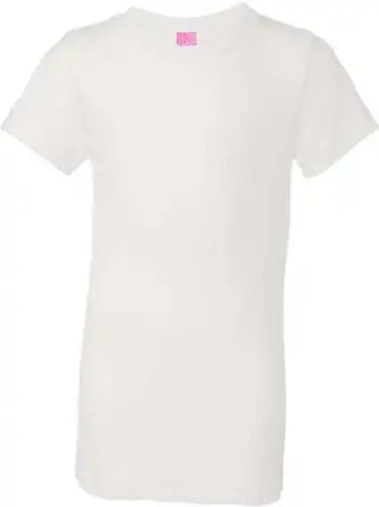 Lat 2616 Girls’ Fine Jersey Tee - White
