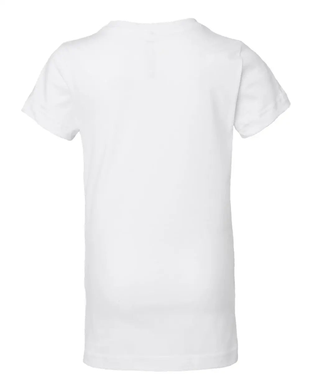Lat 2616 Girls’ Fine Jersey Tee - White - Xs