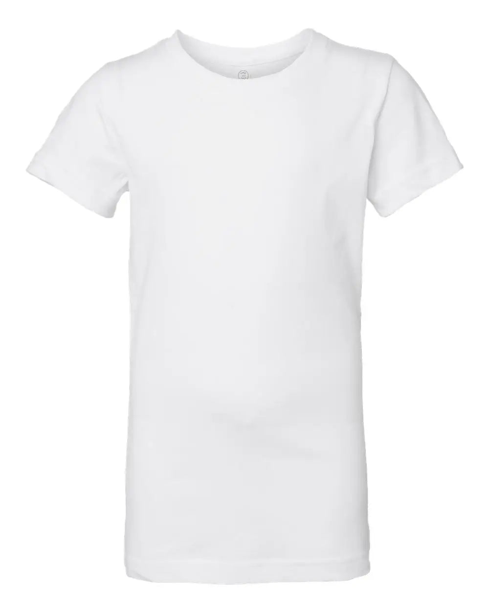 Lat 2616 Girls’ Fine Jersey Tee - White - Xs