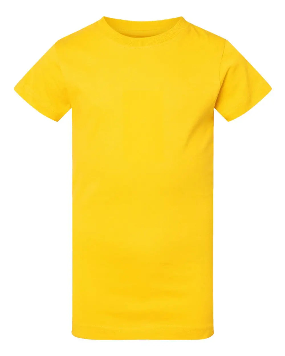 Lat 2616 Girls’ Fine Jersey Tee - Yellow - Xs