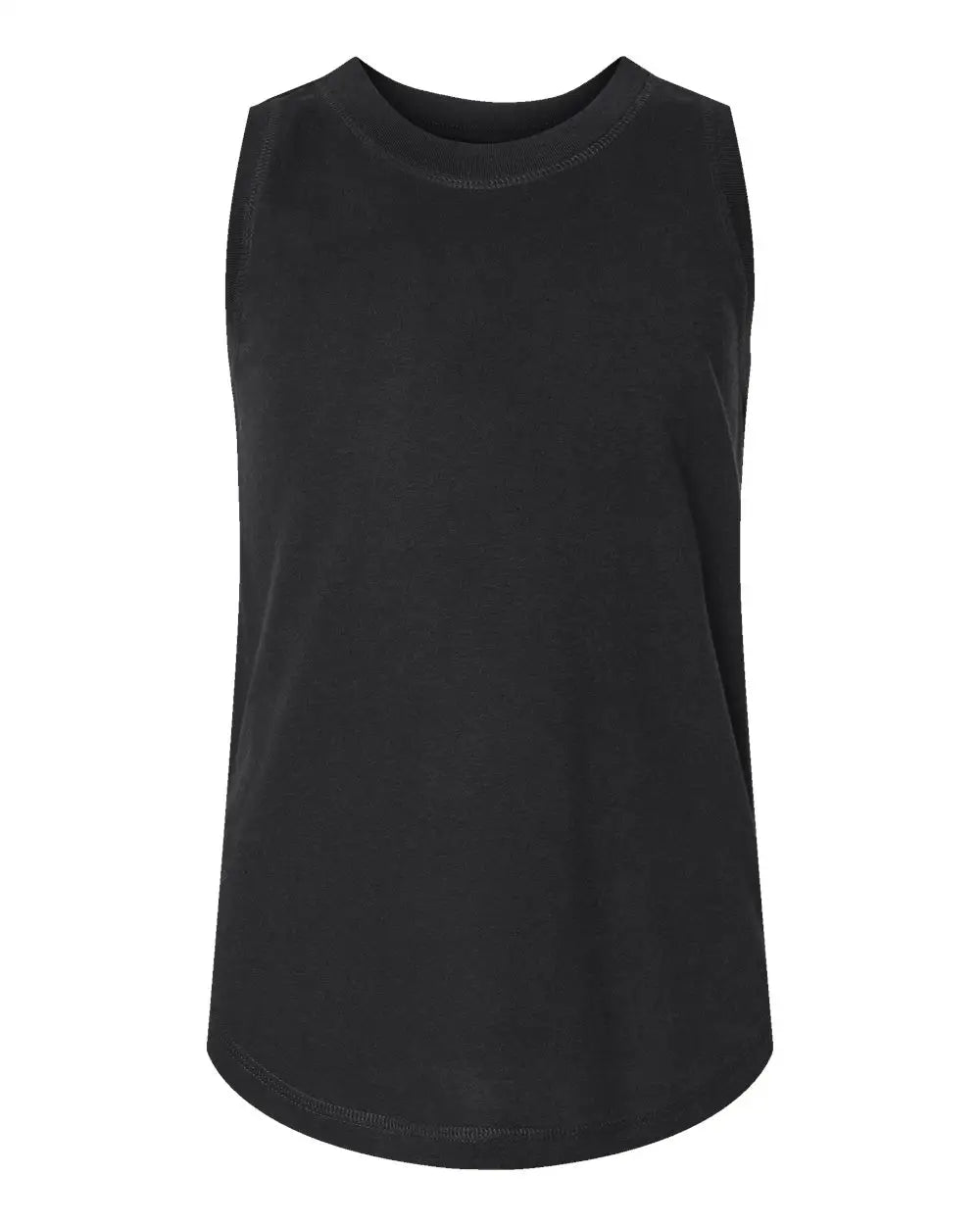 Lat 2692 Girls’ Relaxed Fine Jersey Tank - Black