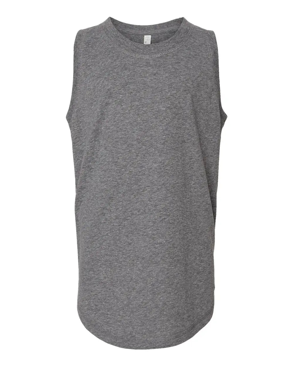 Lat 2692 Girls’ Relaxed Fine Jersey Tank - Granite Heather - Dark Gray / Xs