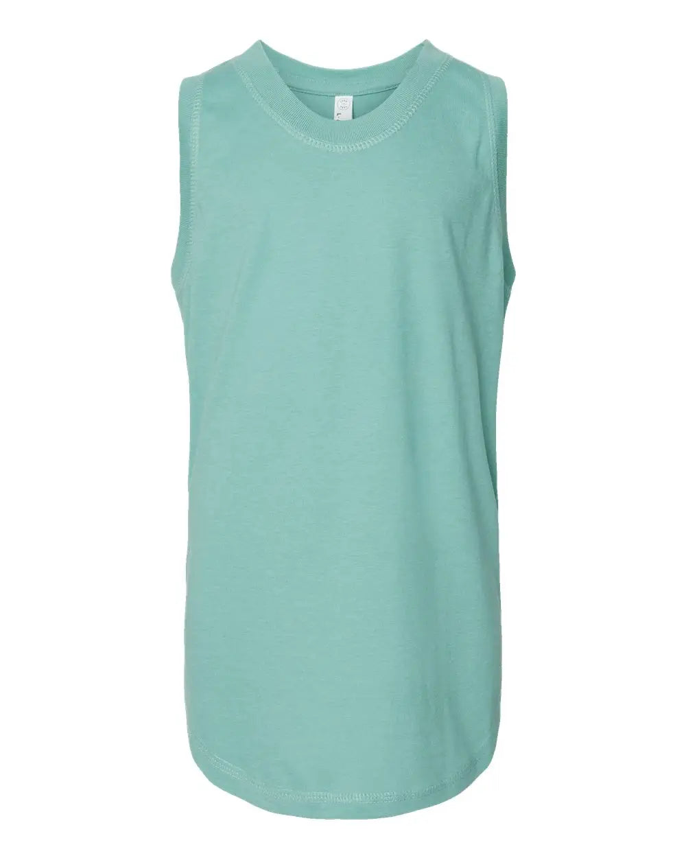 Lat 2692 Girls’ Relaxed Fine Jersey Tank - Saltwater - Gray / Xs