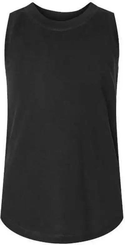 Lat 2692 Girls’ Relaxed Fine Jersey Tank Top Black