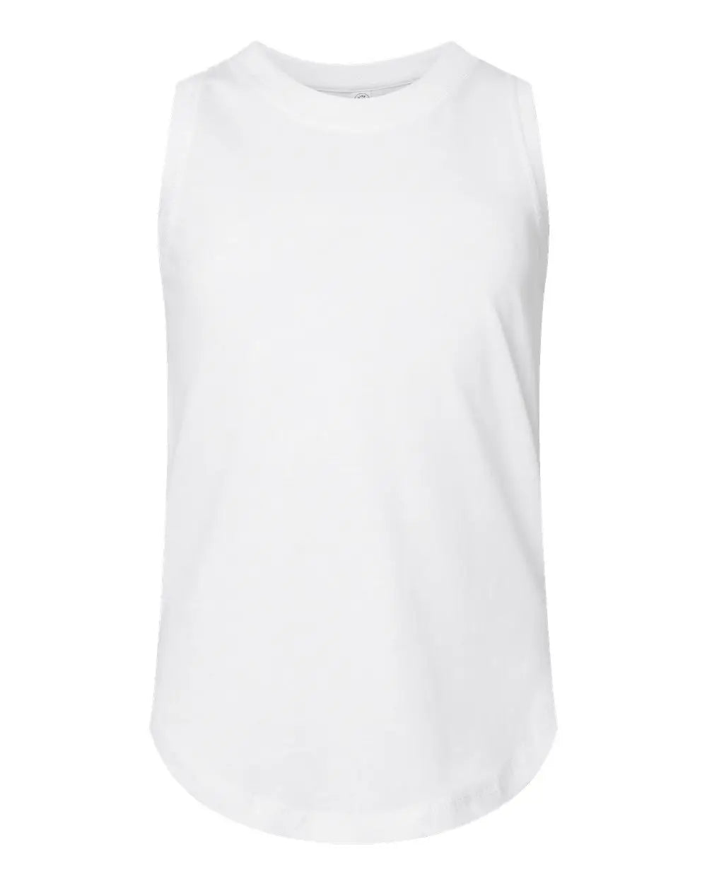 Lat 2692 Girls’ Relaxed Fine Jersey Tank - White
