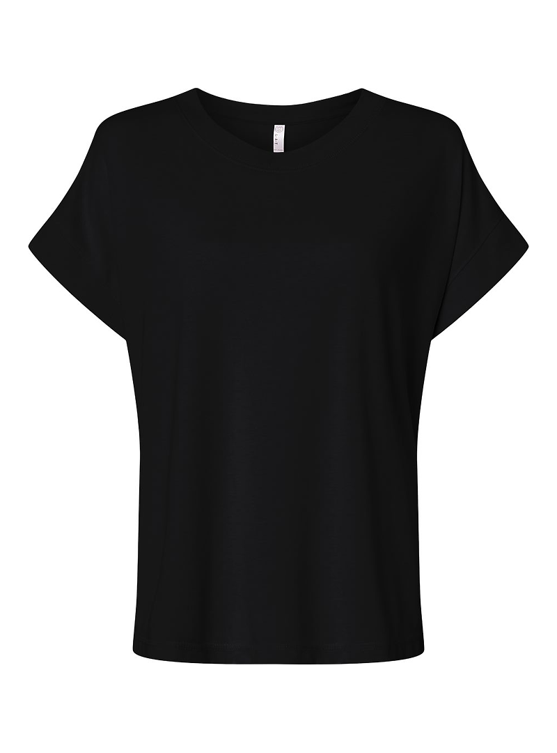 Lat 3502l Women’s Relaxed Vintage Wash Tee - Washed Jet Black