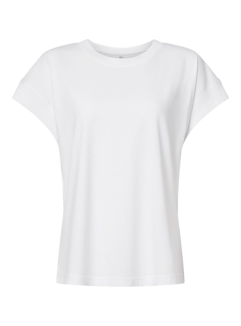 Lat 3502l Women’s Relaxed Vintage Wash Tee - Washed White
