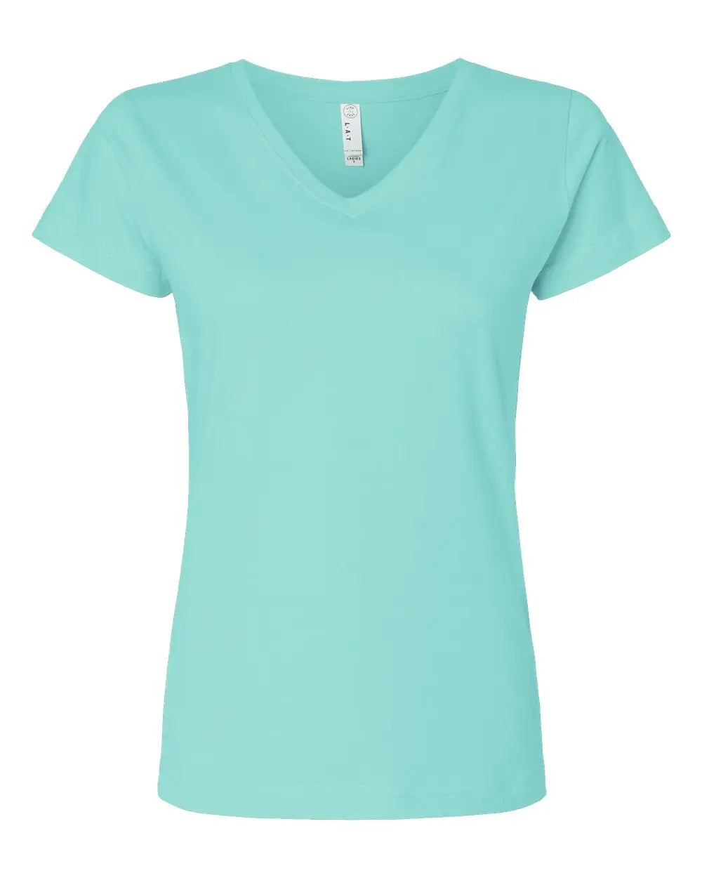 Lat 3507 Women’s Fine Jersey V-neck Tee - Chill