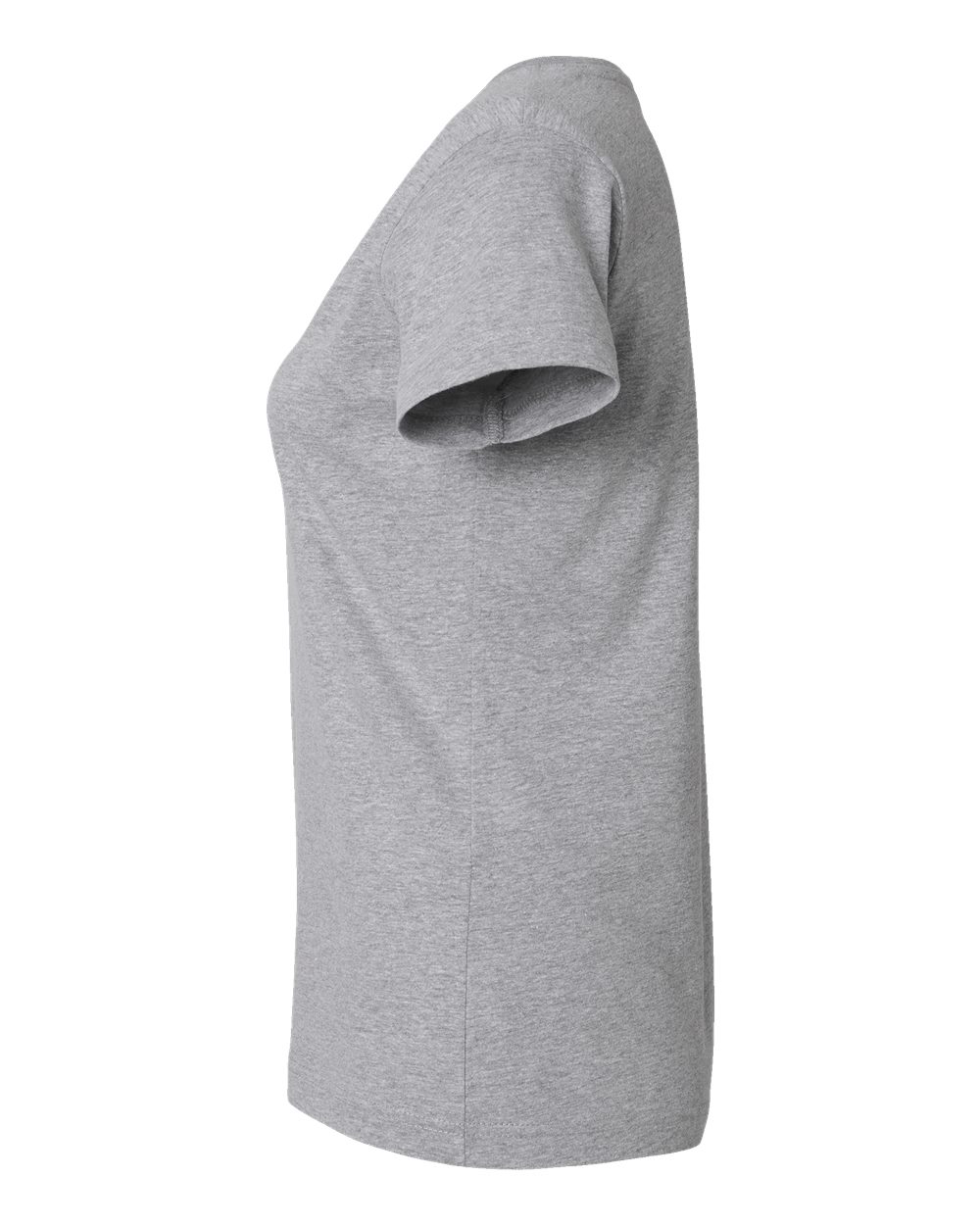 Lat 3507 Women’s Fine Jersey V-neck Tee - Heather