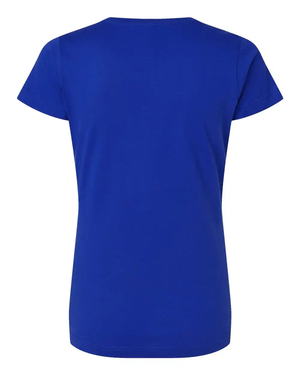 Lat 3507 Women’s Fine Jersey V-neck Tee - Royal - Xs