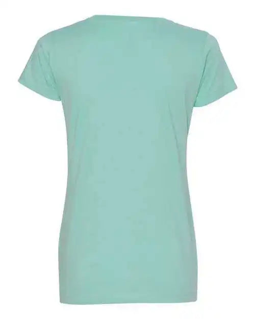 Lat 3507 Women’s v Neck Fine Jersey Tee Chill