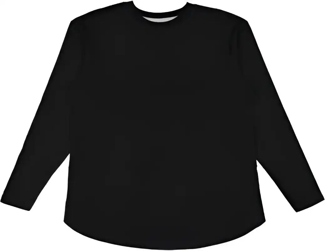 Lat 3508 Ladies’ Relaxed Fine Jersey Long Sleeve Tee Black