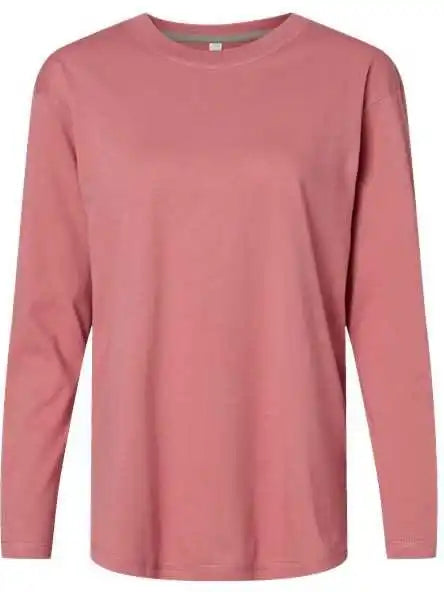 Lat 3508 Ladies’ Relaxed Fine Jersey Long Sleeve Tee Mauvelous