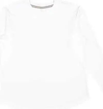 Lat 3508 Ladies’ Relaxed Fine Jersey Long Sleeve Tee White