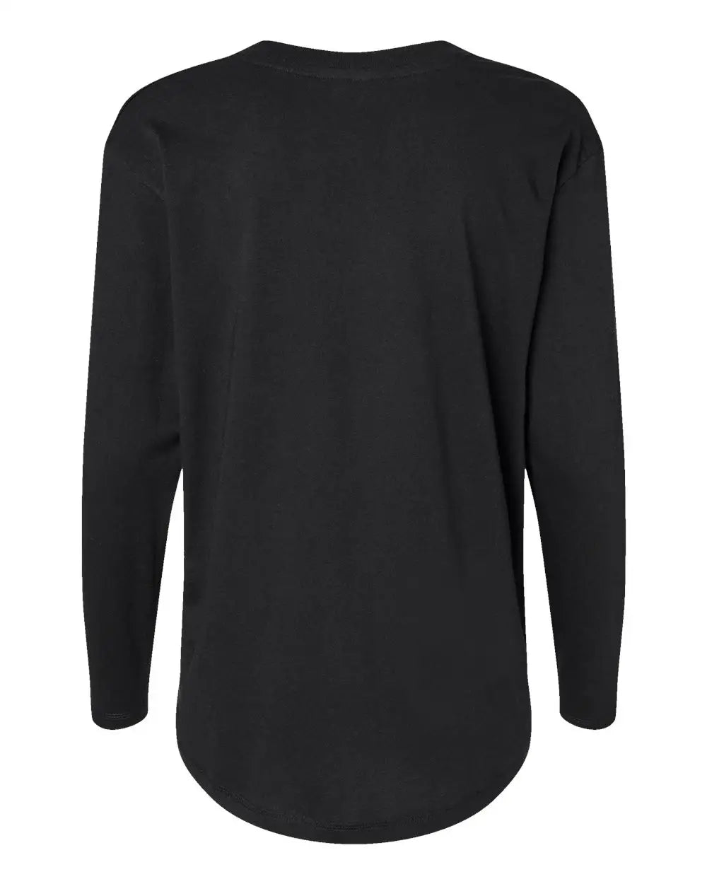 Lat 3508 Women’s Fine Jersey Long Sleeve Tee - Black - s