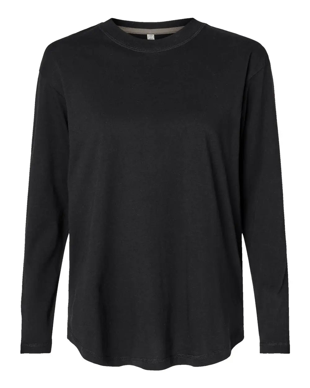 Lat 3508 Women’s Fine Jersey Long Sleeve Tee - Black - s