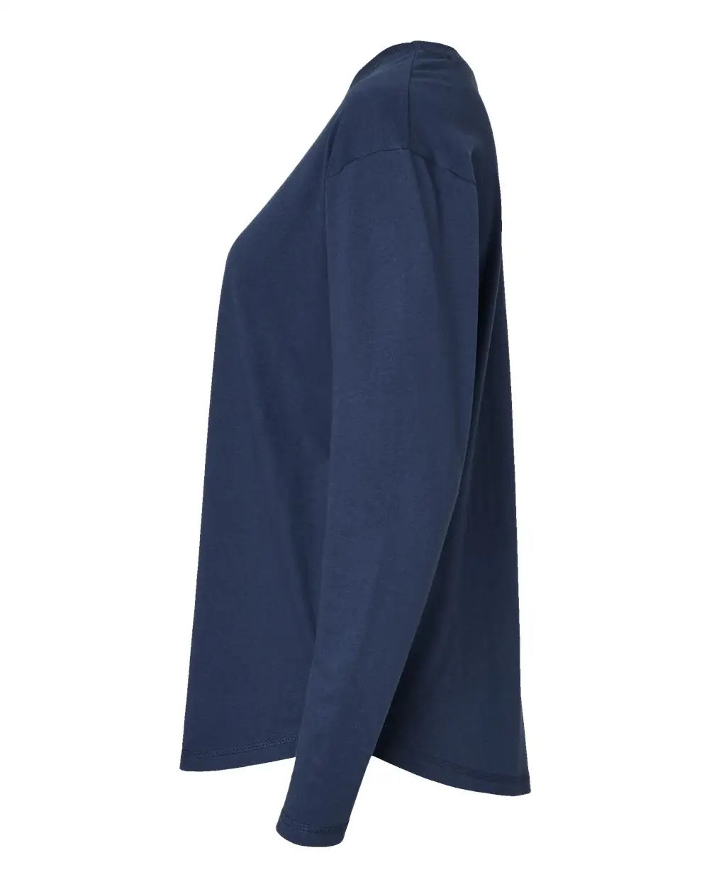 Lat 3508 Women’s Fine Jersey Long Sleeve Tee - Denim