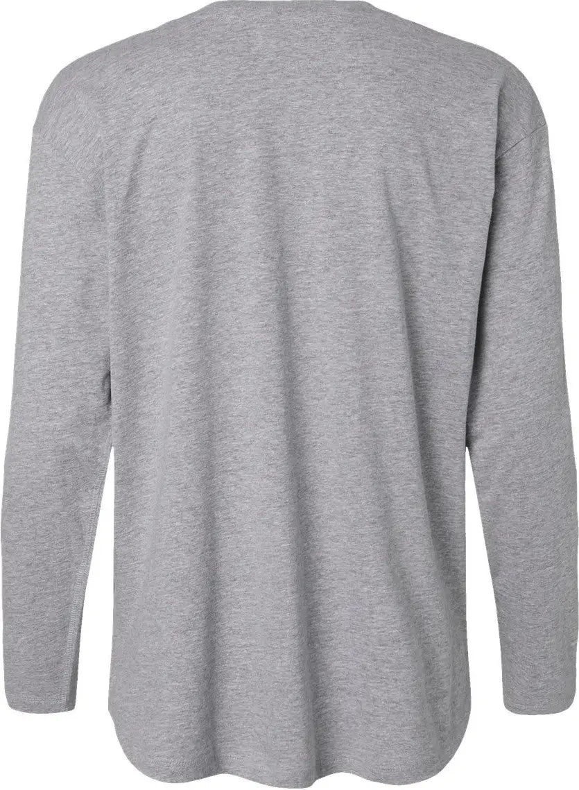 Lat 3508 Women’s Fine Jersey Long Sleeve Tee - Heather