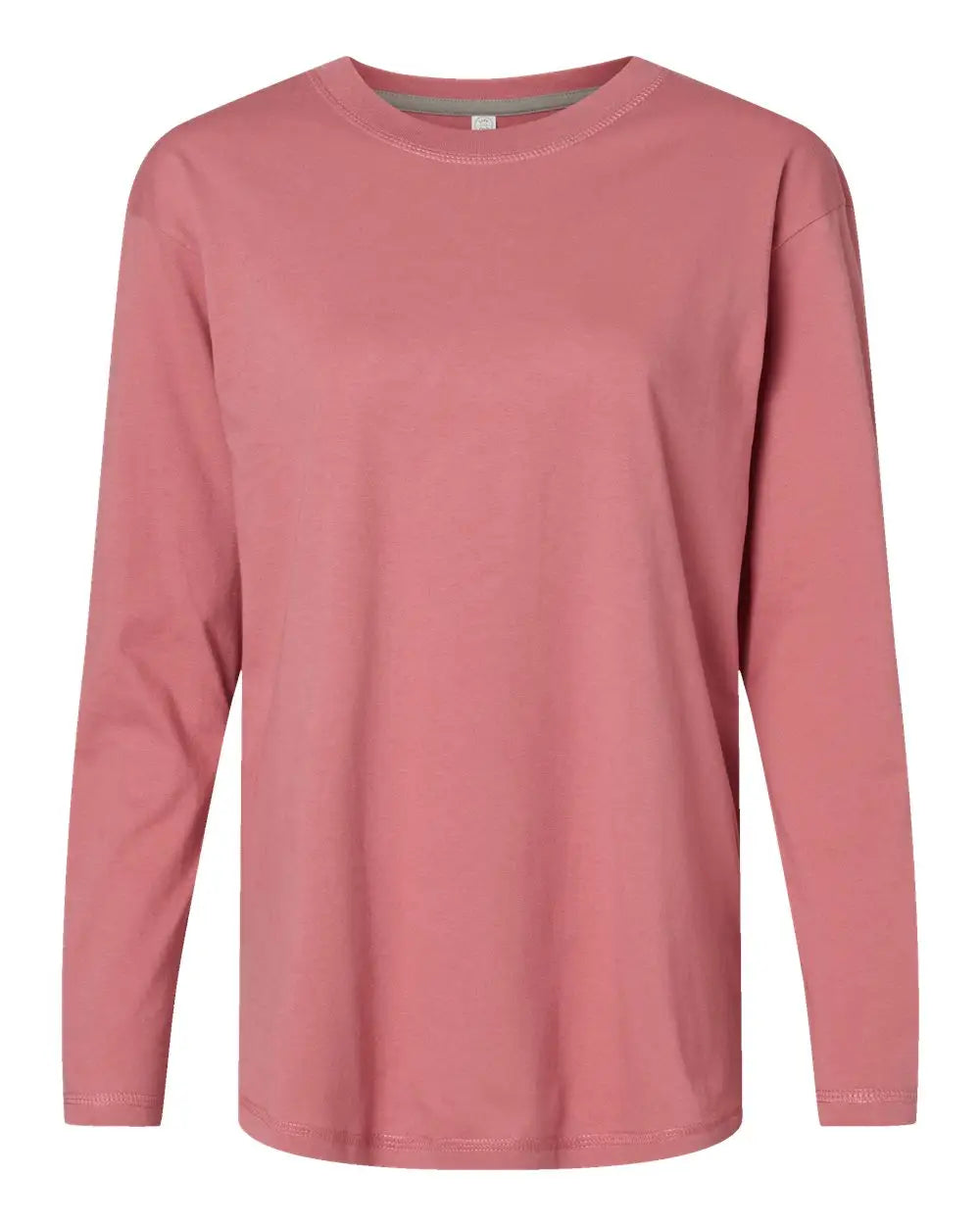 Lat 3508 Women’s Fine Jersey Long Sleeve Tee - Mauvelous - Cardinal / s