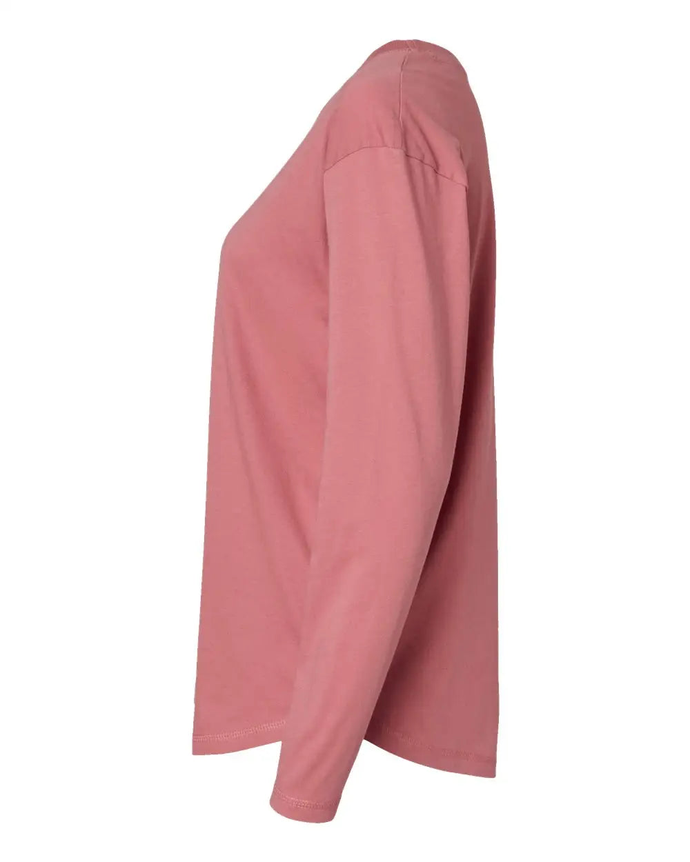 Lat 3508 Women’s Fine Jersey Long Sleeve Tee - Mauvelous