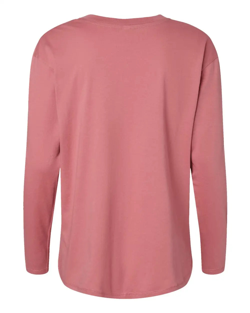 Lat 3508 Women’s Fine Jersey Long Sleeve Tee - Mauvelous - Cardinal / s
