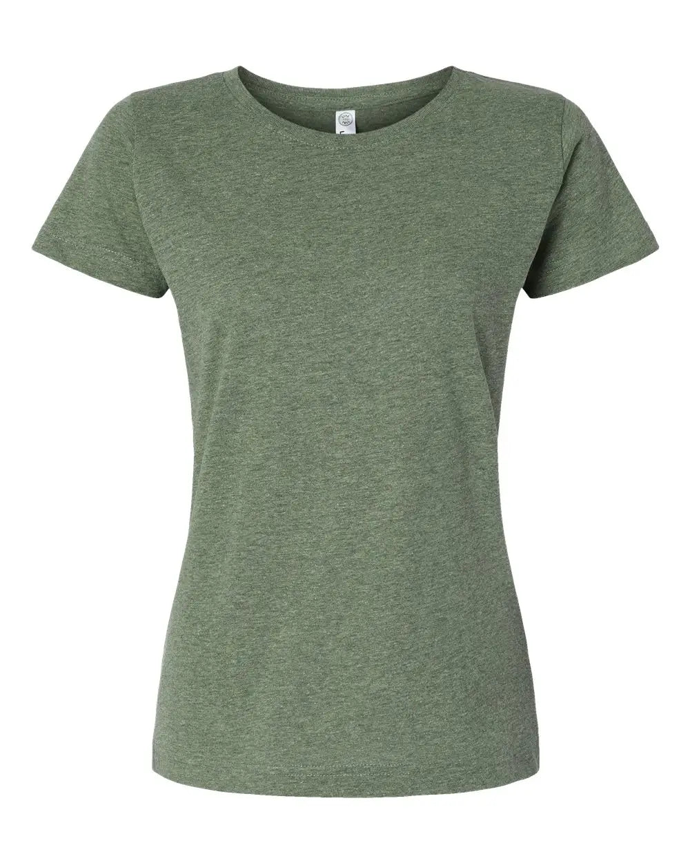 Lat 3516 Women’s Fine Jersey Tee - Bamboo Blackout - Gray / Xs
