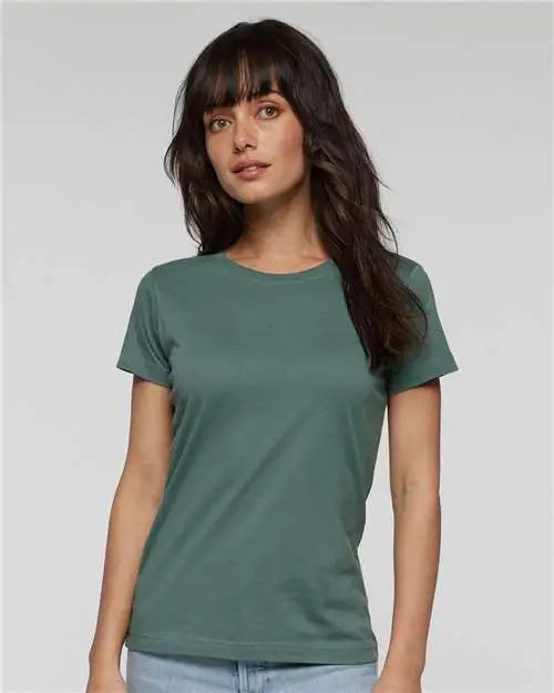 Lat 3516 Women’s Fine Jersey Tee - Basil