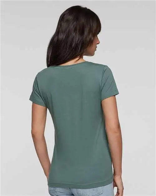 Lat 3516 Women’s Fine Jersey Tee - Basil